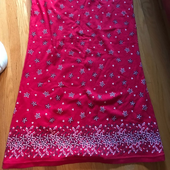 Red cotton PJ dress - size XL - Picture 2 of 8